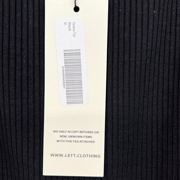 LETT Ventura Top In Black Size Medium NWT - Picture 4 of 11